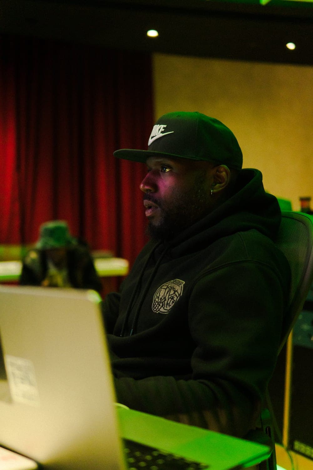 DeVonne Knights, known as Knice, at work in a session